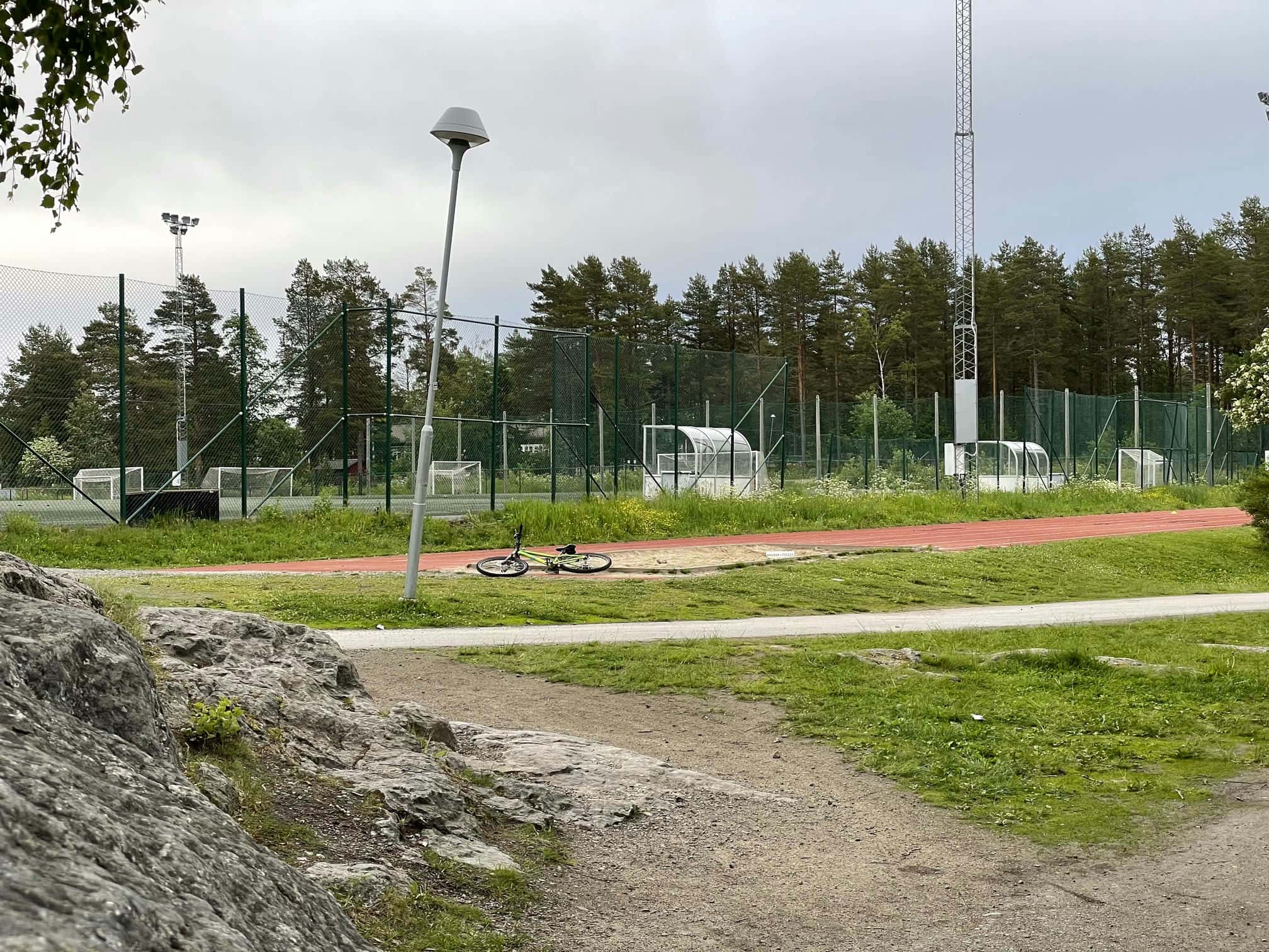 100-meter löpning.