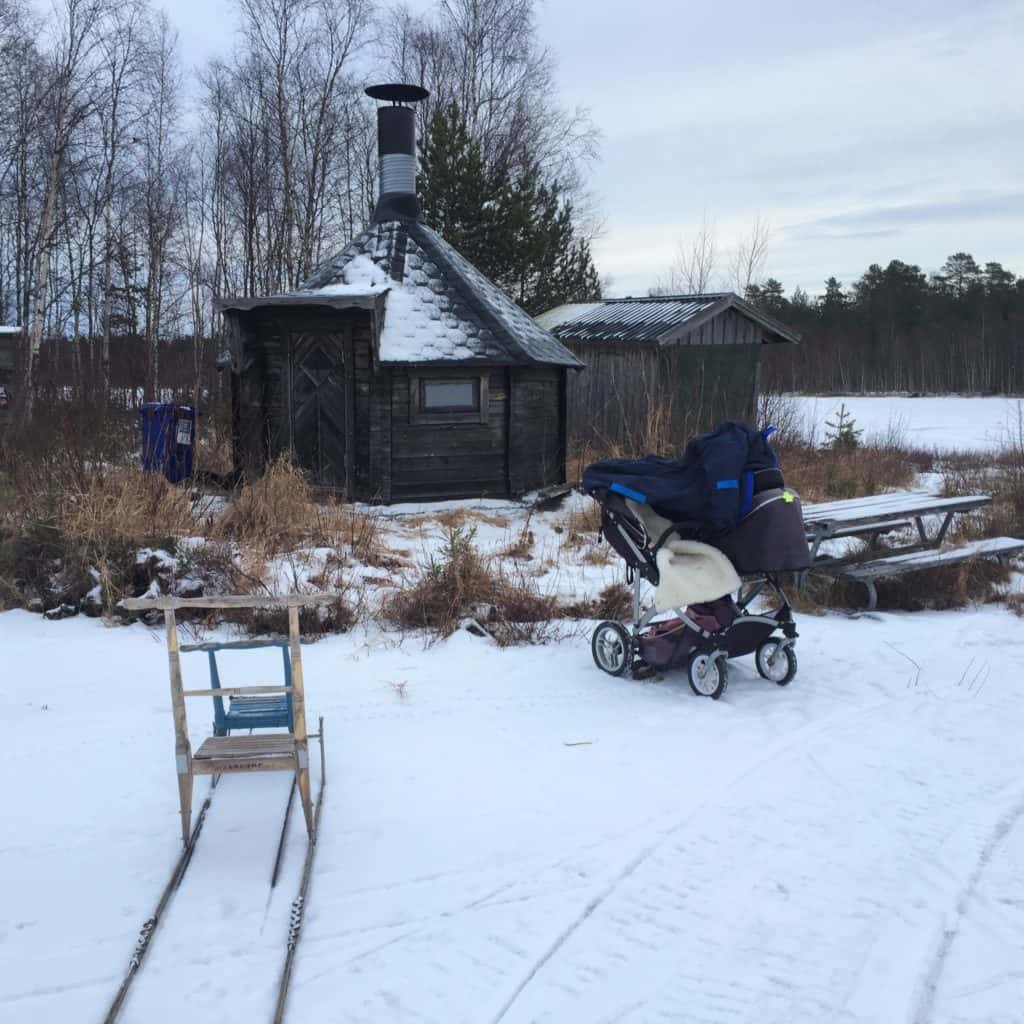 Stuga vid Kasaviken.